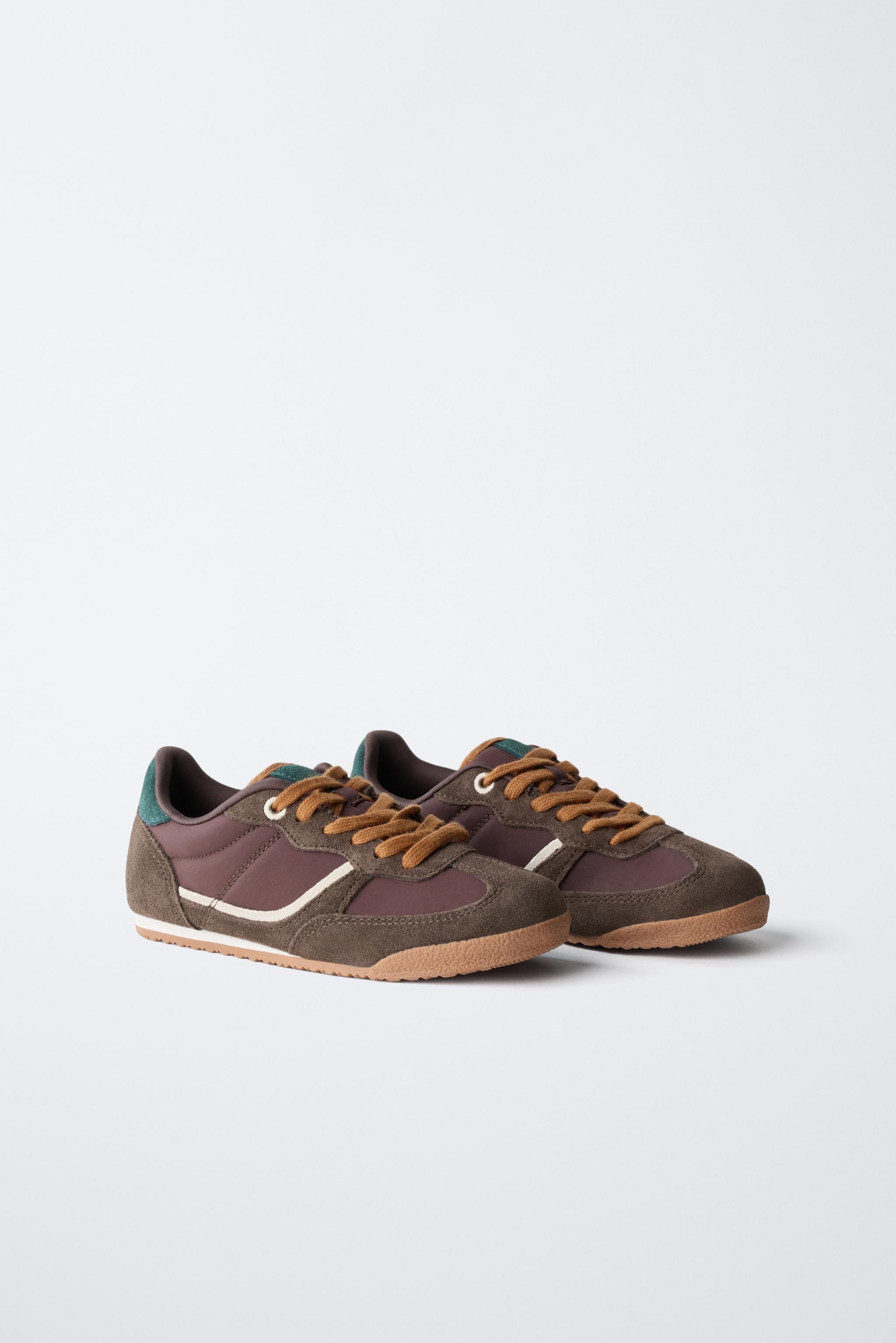 CONTRASTING ATHLETIC SNEAKERS